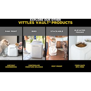 Gamma2 Vittles Vault Stackable Pet Food Storage, 40-lb