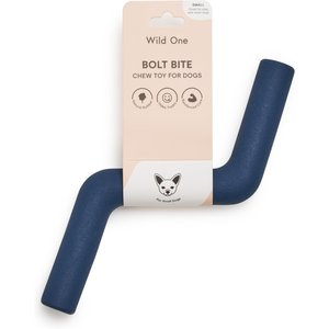 Wild One Bolt Bite Small Chew Dog Toy, Navy