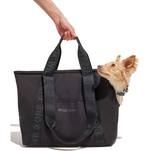 Wild One Cotton Everyday Dog Carrier, Black