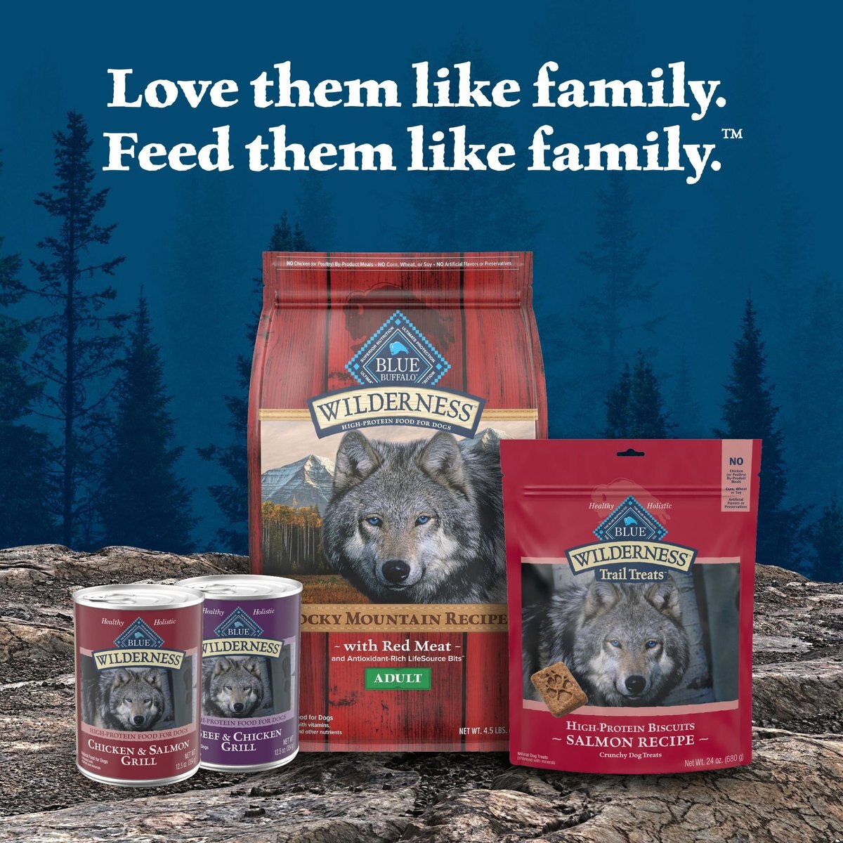 BLUE BUFFALO Wilderness Beef & Salmon Variety Pack Wet Dog Food, 12.5