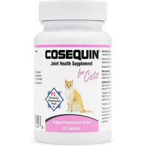 Nutramax Cosequin Capsules with Glucosamine & Chondroitin Joint Health Supplement for Cats, 80 count