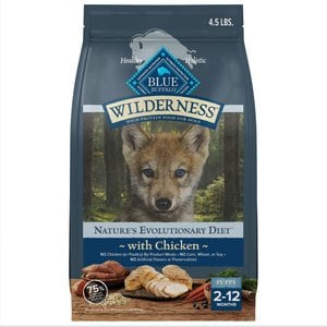 Blue Buffalo Nature's Evolutionary Diet Wilderness Chicken Puppy Dry Dog Food, 4.5-lb bag
