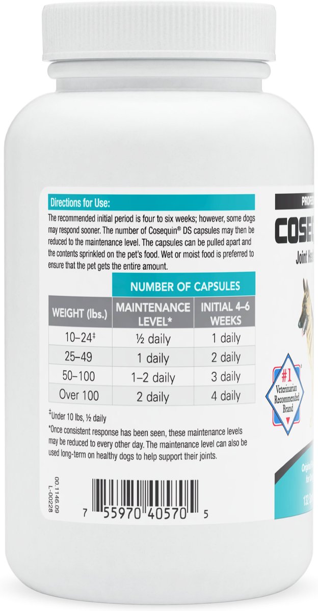 NUTRAMAX Cosequin with Glucosamine & Chondroitin DS Capsule Joint