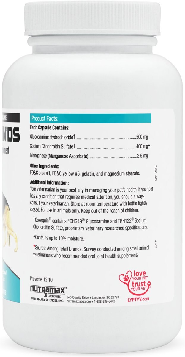 NUTRAMAX Cosequin with Glucosamine & Chondroitin DS Capsule Joint