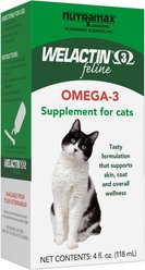Nutramax Welactin Omega-3 Fish Oil Liquid Skin & Coat Supplement for Cats, 4-oz