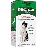 Nutramax Welactin Omega-3 Fish Oil Liquid Skin & Coat Supplement for Cats, 4-oz