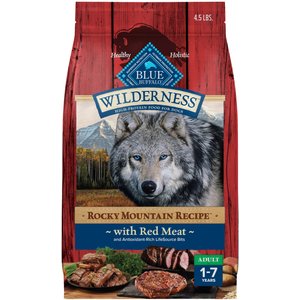 BLUE BUFFALO Wilderness Salmon Recipe Adult High Protein Grain Free Dry Dog Food 4.5 lb bag Chewy