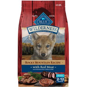 Blue Buffalo Wilderness RMR Red Meat Puppy Dry Dog Food, 4.5-lb bag