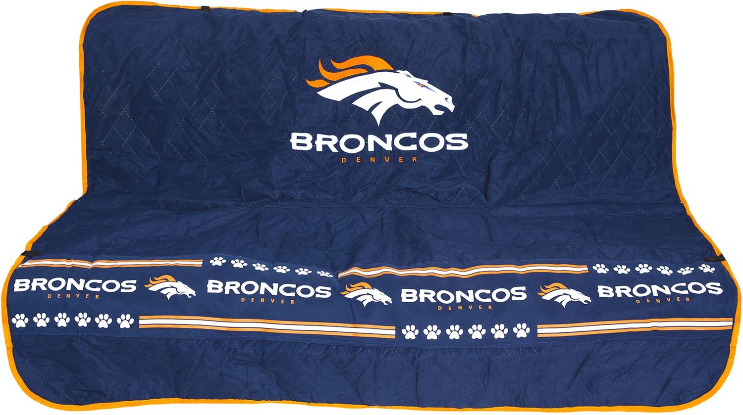 PETS FIRST NFL Denver Broncos Dog Car Seat Cover, Multicolor 