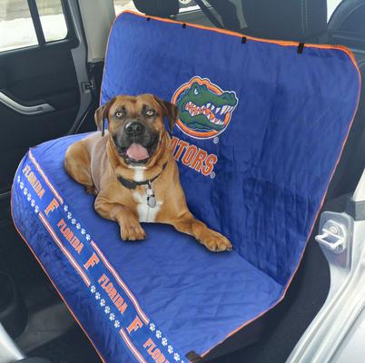 Show full view: Pets First NCAA Florida Gators Dog Car Seat Cover, Multicolor slide 2 of 5
