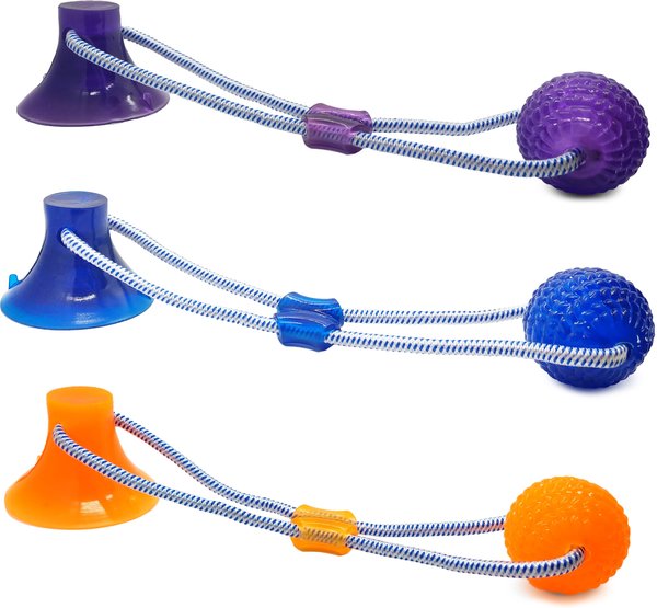 ETHICAL PET Press & Pull Exercise Dog Toy, Assorted - Chewy.com