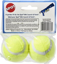 Ethical Pet Tennis Ball Dog Toy, Yellow, 2 count slide 2 of 4