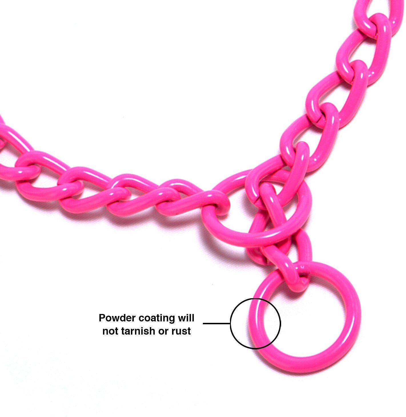 platinum pets chain training dog collar