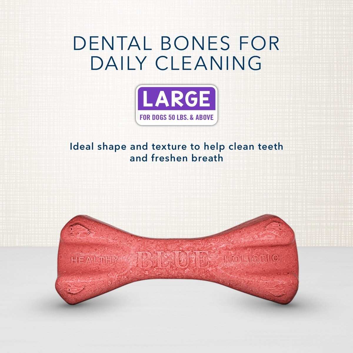 BLUE BUFFALO Dental Bones All Natural RawhideFree Large Dental Dog