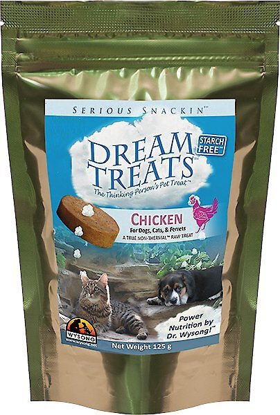 Wysong Dream Chicken Freeze-Dried Raw Dog, Cat & Ferret Treats, 4.4-oz bag slide 1 of 3