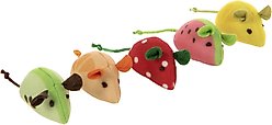SmartyKat Skitter Slices Plush Cat Toy with Catnip, 5 count
