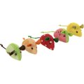 SmartyKat Skitter Slices Plush Cat Toy with Catnip, 5 count