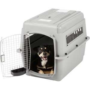 Petmate Sky Dog & Cat Kennel, Gray, 32-in, 30-50-lbs