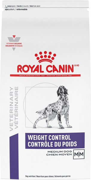 ROYAL CANIN VETERINARY DIET Adult Weight Medium Breed Dog Food, 17.6-lb bag - Chewy.com
