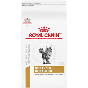 Royal Canin Veterinary Diet Adult Urinary SO Moderate Calorie Dry Cat Food, 17.6-lb bag