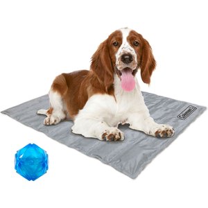 Coleman Cooling Dog Mat with Toy, Grey, Medium