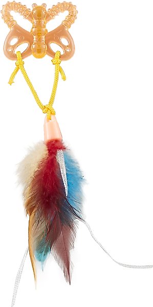 Discontinued - JW PET Cataction Butterfly with Feather Tail Cat Toy ...