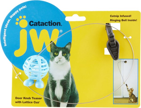 JW Pet Cataction Door Knob Teaser with Lattice Cuz Cat Toy slide 1 of 5
