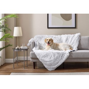 Best Friends by Sheri Calming Shag Orthopedic Dog Blanket, Frost