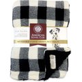 American Kennel Club AKC Dog & Cat Blanket, Black Buffalo Check