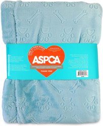 ASPCA Embossed Sog & Cat Blanket, Blue slide 2 of 5