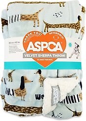 ASPCA Breeds Pattern Embossed Dog & Cat Blanket