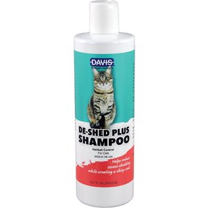 Davis DeShed Plus Shampoo for Cats, 12-oz bottle