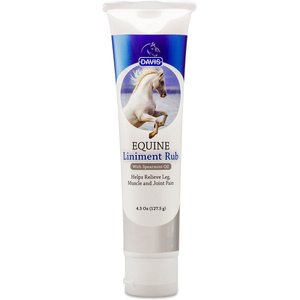 Davis Equine Liniment Rub Horse Cream, 4.2-oz tube
