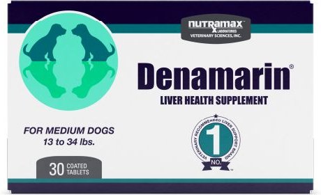 Nutramax Denamarin Tablets with S-Adenosylmethionine (SAMe) & Silybin Liver Health Supplement for Medium Dogs, 30 count slide 1 of 11