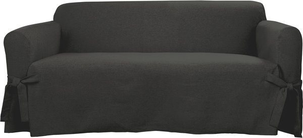 SureFit Microfiber Non Slip Water Resistant Sofa Furniture Cover - Gray