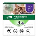 Advantage II Flea Spot Treatment for Cats, over 9 lbs, 4 Doses (4-mos. supply)