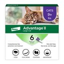 Advantage II Flea Spot Treatment for Cats, over 9 lbs, 6 Doses (6-mos. supply)