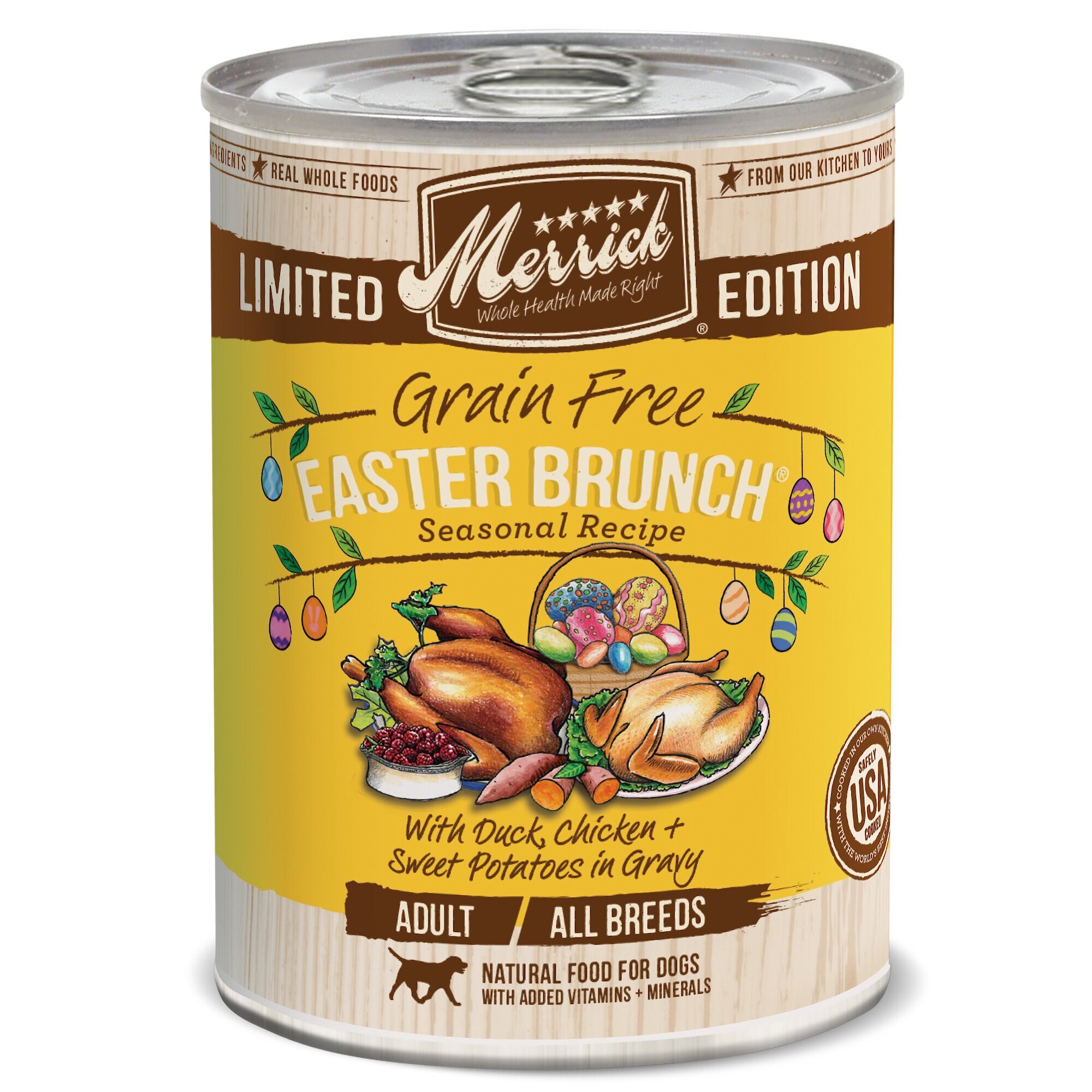 MERRICK Seasonal Grain Free Easter Brunch Recipe Canned Dog Food