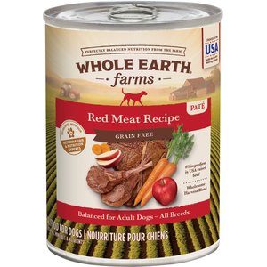 Whole Earth Farms Grain-Free Red Meat Recipe Canned Dog Food, 12.7-oz, case of 12