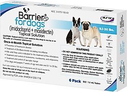 Barrier Topical Solution for Dogs, 9.1-20 lbs, 6 Doses (6-mos. supply)