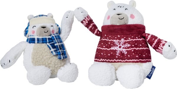 Frisco Holiday Bear Plush Squeaky Dog Toy