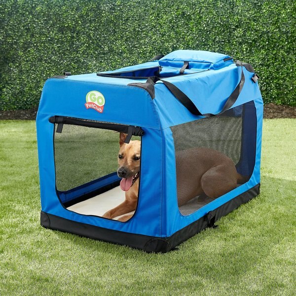 Discontinued GO PET CLUB Double Door Collapsible SoftSided Dog Crate