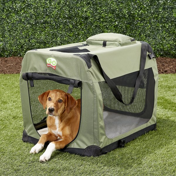 Go Pet Club 40 Dog Pet Soft Crate Sage