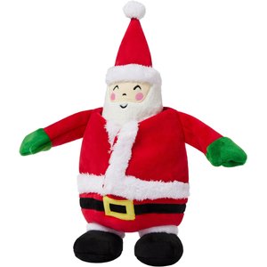 Frisco Holiday Santa on Vacation 2-in-1 Plush Squeaky Dog Toy, Medium/Large