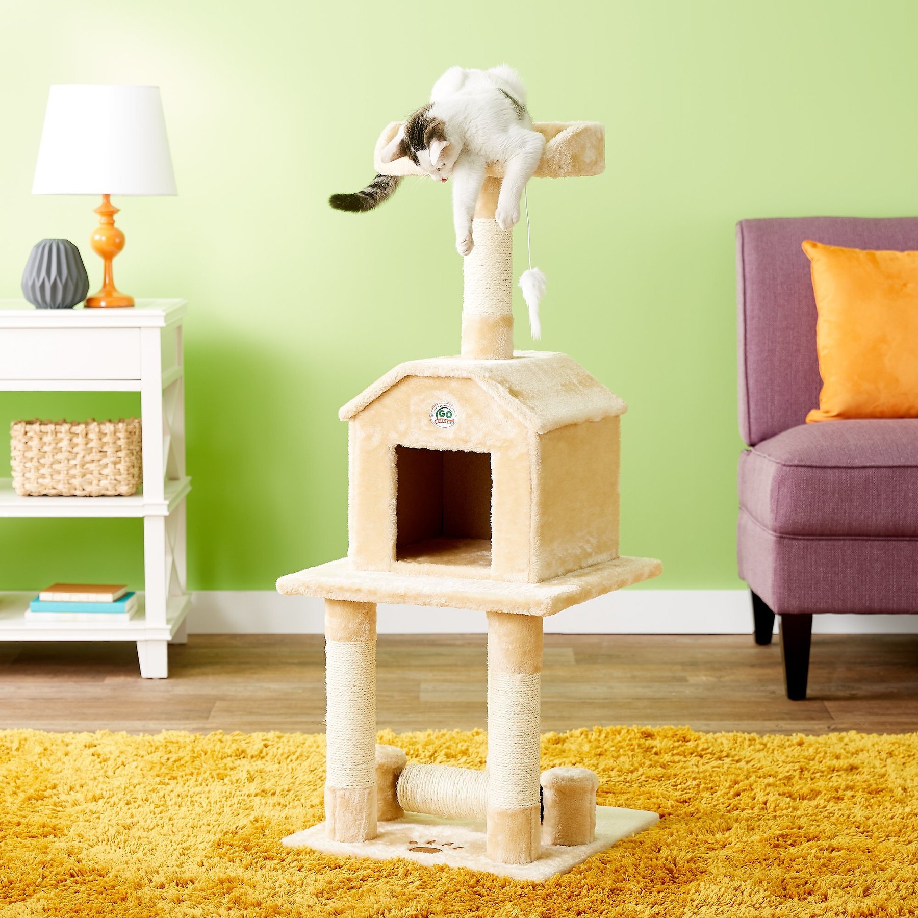 Go Pet Club 25-in Faux Fur Cat Tree