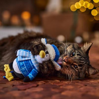 Show full view: Frisco Holiday Penguin Plush Kicker Cat Toy with Catnip slide 3 of 6