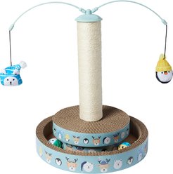 Frisco Holiday Arctic Friends Interactive Scratcher Cat Toy with Catnip