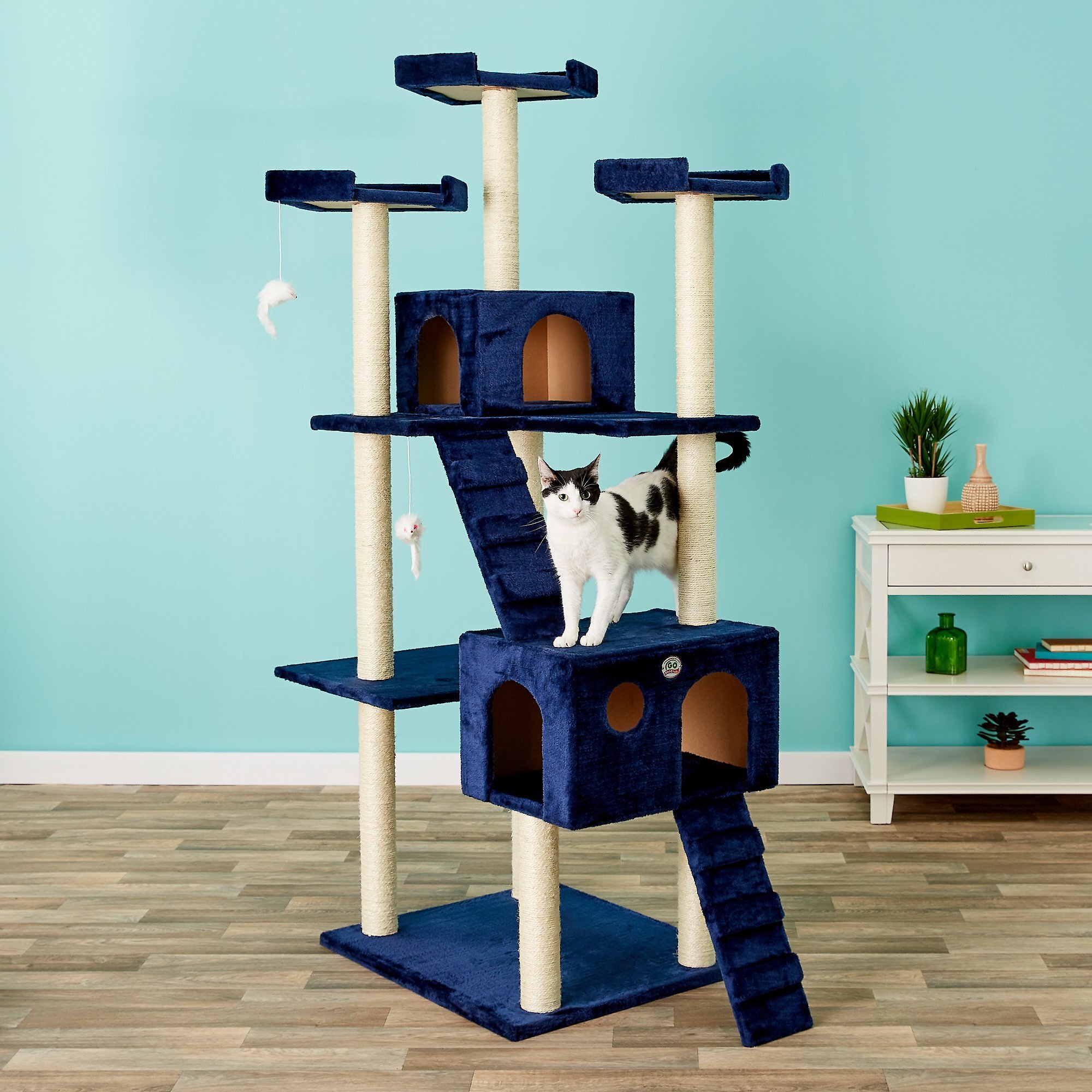 GO PET CLUB 72in Faux Fur Cat Tree & Condo Customer Questions