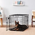 Precision Pet Products Provalu Double Door Collapsible Wire Dog Crate, 36 inch