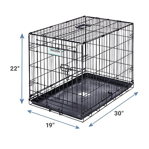 Precision Pet Products Provalu Single Door Collapsible Wire Dog Crate, 30 inch